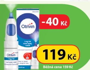 Nosní sprej 1 mg/ml Uvolní ucpaný nos Otrivin