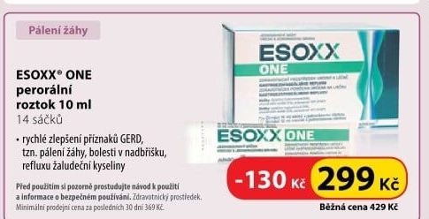 Perorální roztok proti pálení žáhy Esoxx One