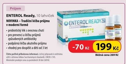 Probiotika proti průjmu Enterol Ready