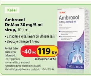 Sirup proti kašli 30 mg Ambroxol Dr.Max