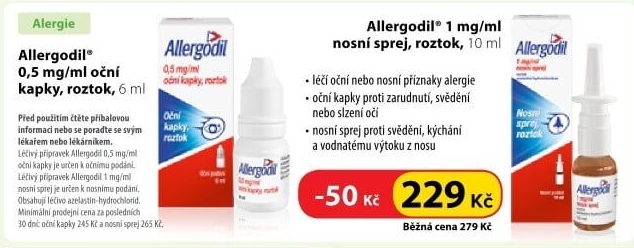 Sprej do nosu Allergodil