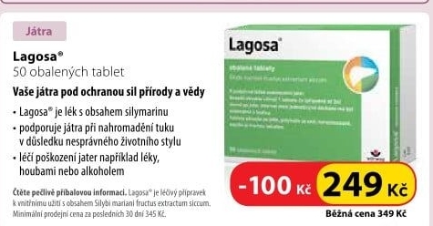 Tablety k léčbě onemocnění jater Lagosa