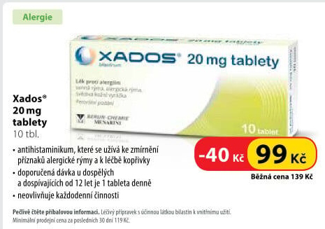 Tablety na alergii Xados