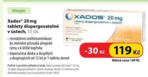 Tablety na alergii Xados