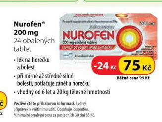 Tablety proti bolesti 200 Nurofen