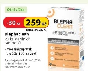 Tampony vlhčené pro oční víčka Blephaclean