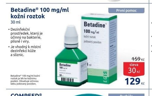 Betadine 100 mg/ml kožní roztok