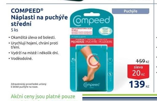 COMPEED Náplasti na puchýře střední