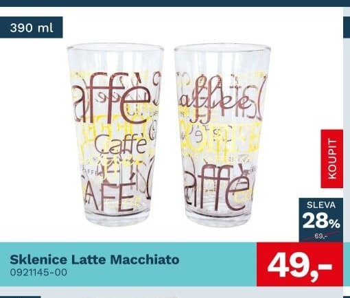 Sklenice Latte Macchiato