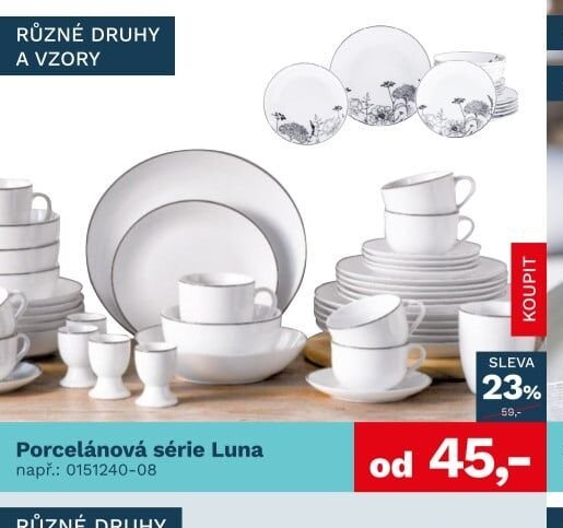 Porcelánová série Luna