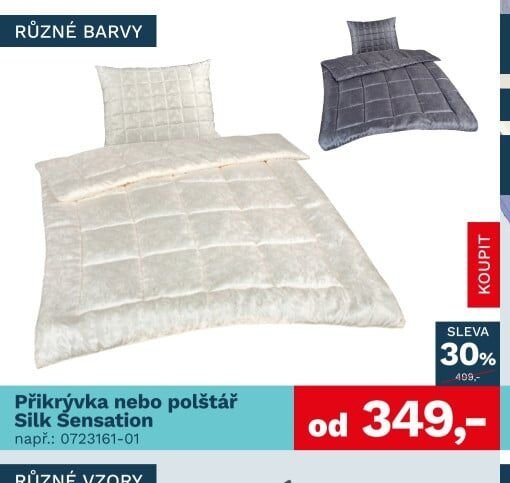 Přikrývka nebo polštář Silk Sensation
