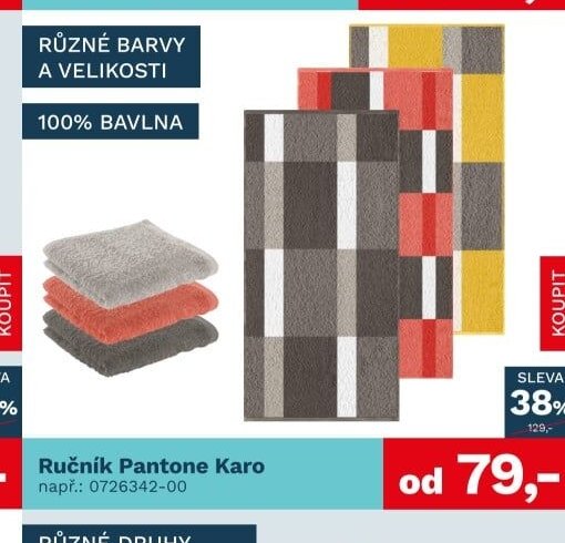Ručník Pantone Karo