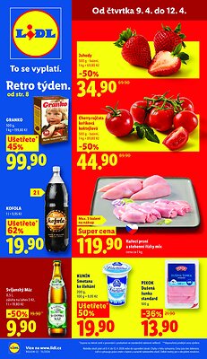akční leták Lidl 9.4.2026-12.4.2026