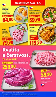 akční leták Lidl 9.4.2026-12.4.2026