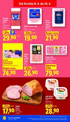 akční leták Lidl 9.4.2026-12.4.2026