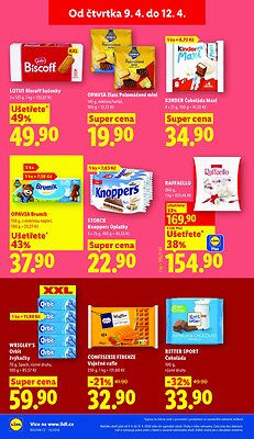 akční leták Lidl 9.4.2026-12.4.2026