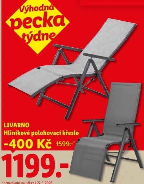 Polohovací křeslo Livarno Home