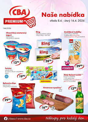 akční leták CBA 8.4.2026-14.4.2026