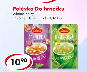 Instantní polévka do hrnečku Vitana