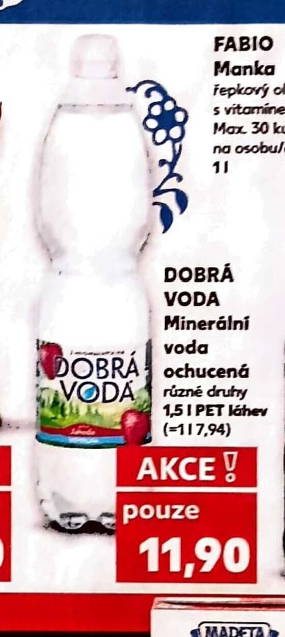 DOBRÁ VODA Minerální voda ochucená