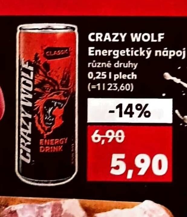 CRAZY WOLF Energetický nápoj