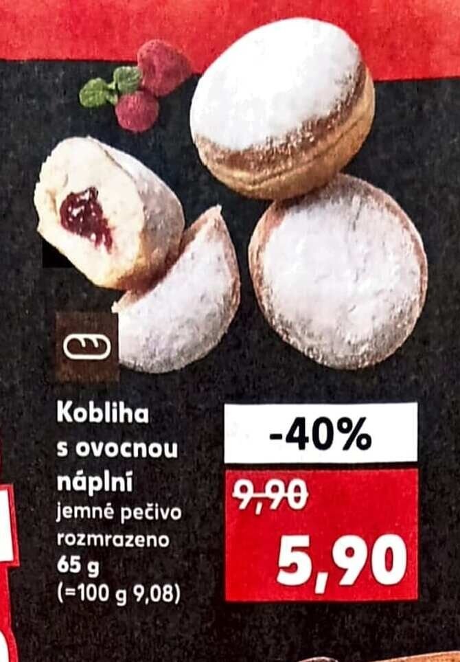 Kobliha s ovocnou náplní