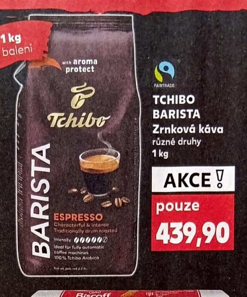 TCHIBO BARISTA Zrnková káva