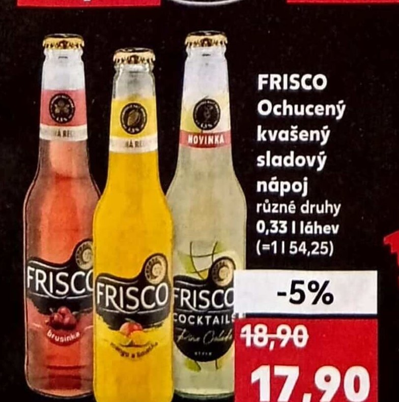 FRISCO Ochucený kvašený sladový nápoj
