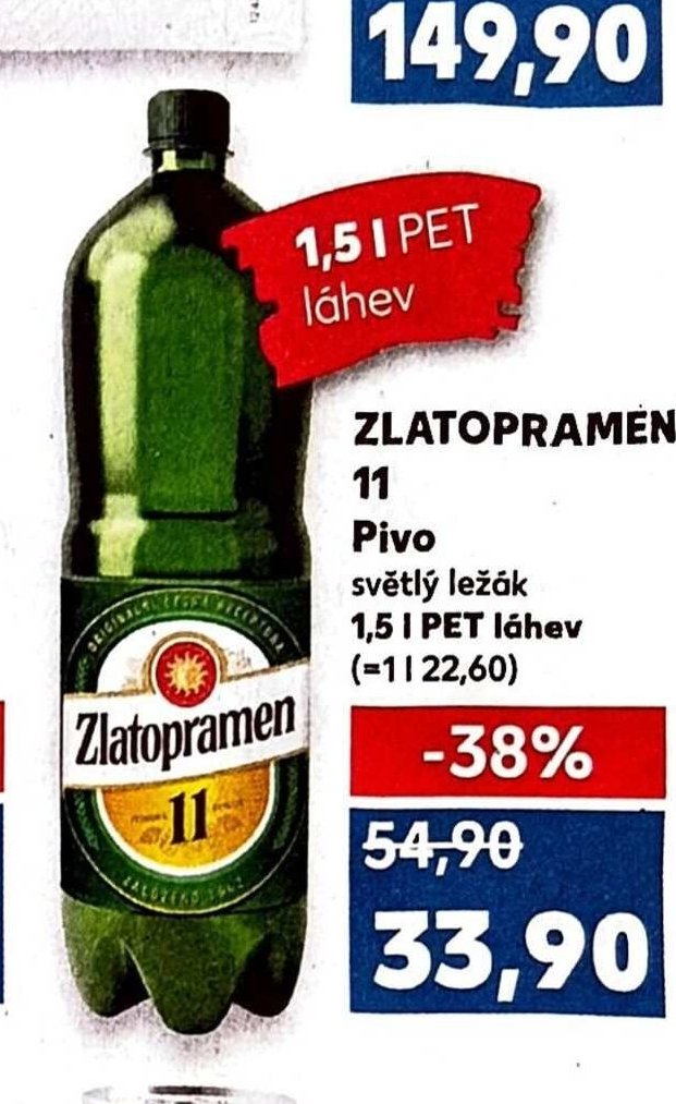 ZLATOPRAMEN 11 Pivo - Kaufland akcniletaky.com