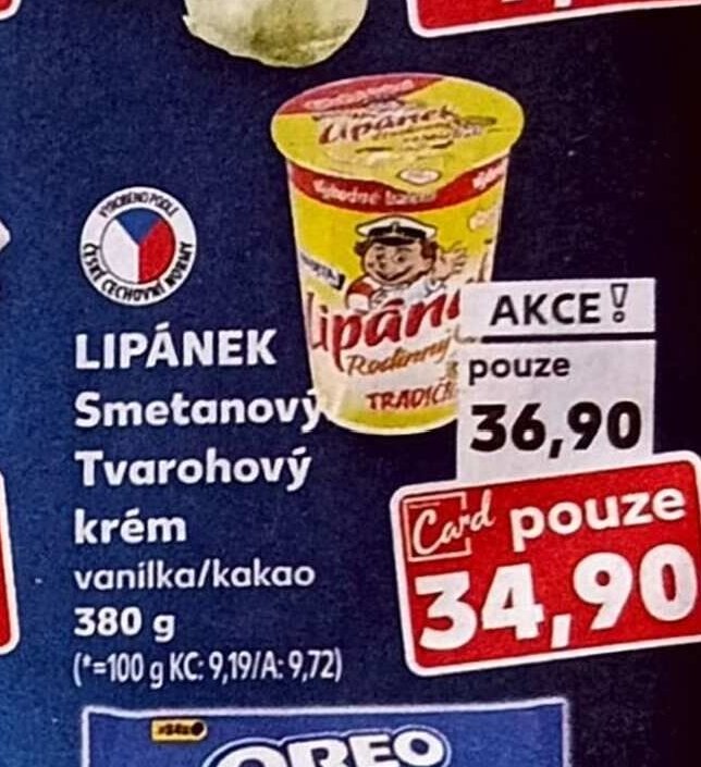 Lipánek Smetanový Tvarohový krém