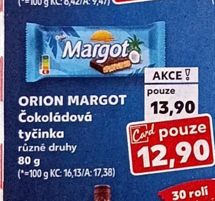 Orion Margot Čokoládová tyčinka