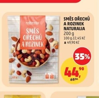 SMĚS OŘECHŮ A ROZINEK NATURALIA