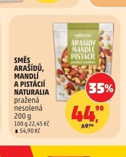 SMĚS ARAŠÍDŮ, MANDLÍ A PISTÁCIÍ NATURALIA