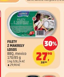 Filety z makrely Losos