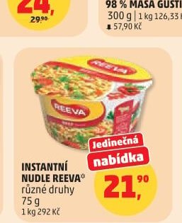 Instantní nudle Reeva