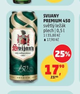 Svijany Premium 450 světlý ležák
