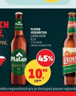 Platan Jedenáctka světlý ležák