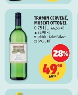 TRAMIN ČERVENÉ, MUSCAT OTTONEL