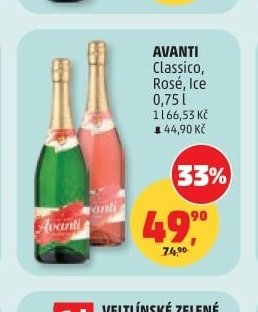 AVANTI Classico, Rosé, Ice