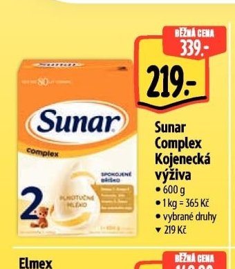 Sunar Complex Kojenecká výživa