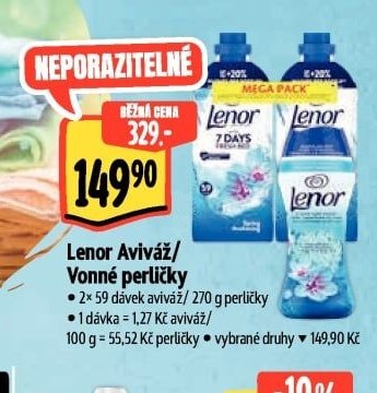 Lenor Aviváž/Vonné perličky