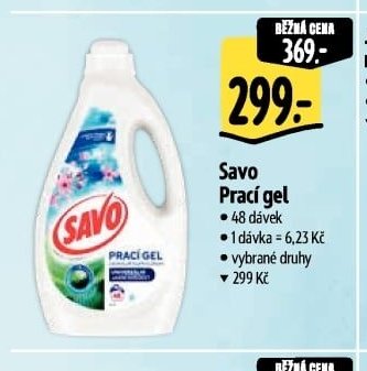 Savo Prací gel