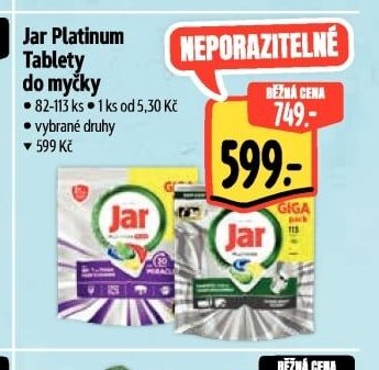 Jar Platinum Tablety do myčky