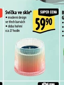 Svíčka ve skle