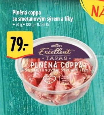 Plněná coppa se smetanovým sýrem a fíky