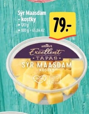 Sýr Maasdam kostky