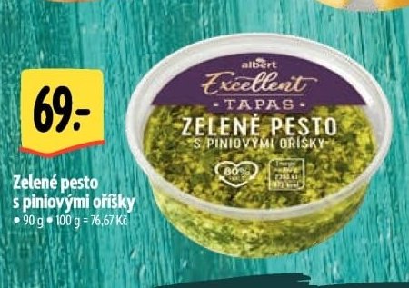 Zelené pesto s piniovými oříšky