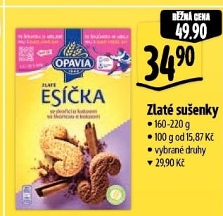 Sušenky Zlaté Opavia - boxy