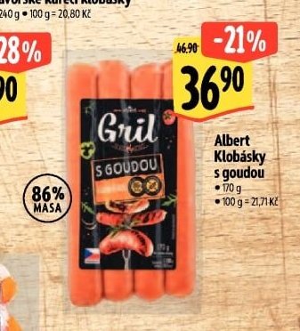Albert Klobásky s goudou