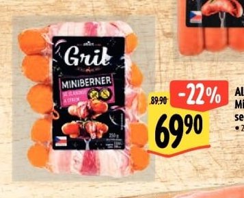 Albert Miniberner se slaninou a sýrem